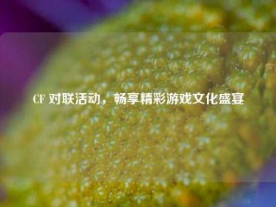 CF 对联活动，畅享精彩游戏文化盛宴