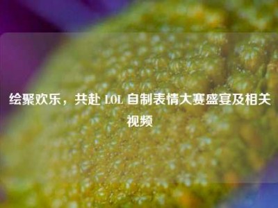 绘聚欢乐，共赴 LOL 自制表情大赛盛宴及相关视频