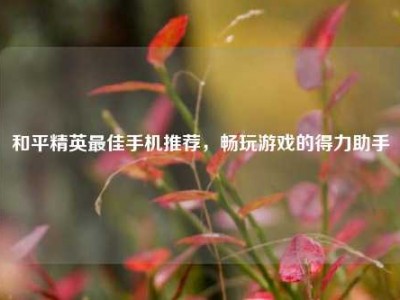 和平精英最佳手机推荐，畅玩游戏的得力助手