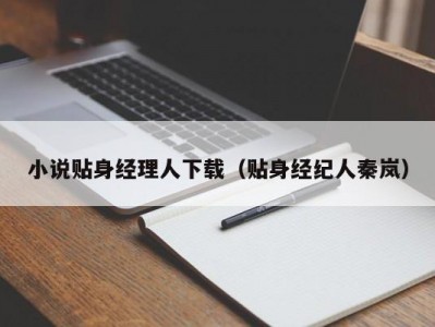 小说贴身经理人下载（贴身经纪人秦岚）