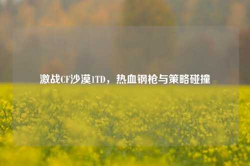 激战CF沙漠1TD，热血钢枪与策略碰撞
