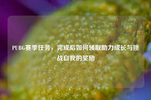 PUBG赛季任务，完成后如何领取助力成长与挑战自我的奖励