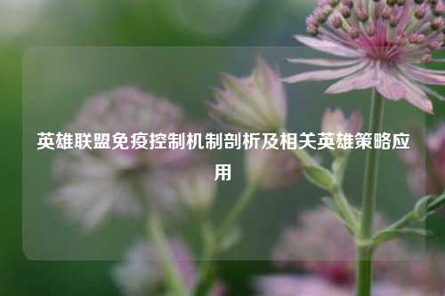 英雄联盟免疫控制机制剖析及相关英雄策略应用